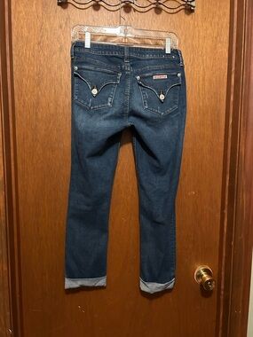 Hudson Bacara Straight Crop, size 28. Distressed Women's Slim Straight Jeans.